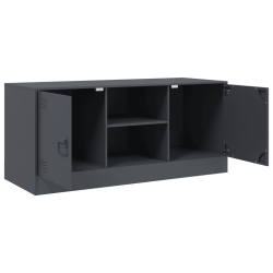 Szafka pod telewizor, antracytowa, 99x39x44 cm, stalowa