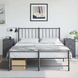 Szafki nocne, 2 szt., antracytowe, 34,5x39x62 cm, stal