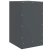 Szafki nocne, 2 szt., antracytowe, 34,5x39x62 cm, stal