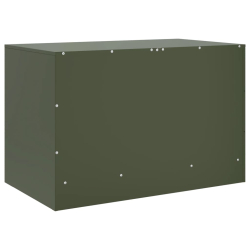 Szafki pod telewizor, 2 szt., oliwkowe, 67x39x44 cm, stalowe