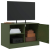 Szafki pod telewizor, 2 szt., oliwkowe, 67x39x44 cm, stalowe
