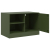 Szafki pod telewizor, 2 szt., oliwkowe, 67x39x44 cm, stalowe