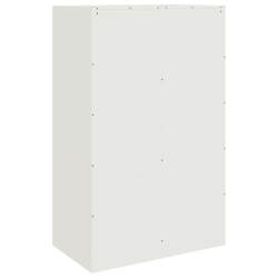 Szafka boczna, biała, 67x39x107 cm, stal