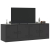 Szafki pod telewizor, 2 szt., czarne, 67x39x44 cm, stalowe