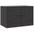 Szafki pod telewizor, 2 szt., czarne, 67x39x44 cm, stalowe