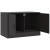 Szafki pod telewizor, 2 szt., czarne, 67x39x44 cm, stalowe