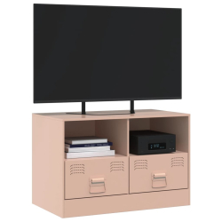 Szafka pod telewizor, różowa, 67x39x44 cm, stalowa