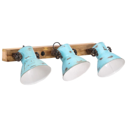 Kinkiet, 25 W, postarzany niebieski, 65x25 cm, E27