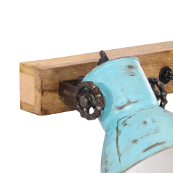 Kinkiet, 25 W, postarzany niebieski, 65x25 cm, E27