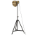 Lampa stojąca, 25 W, antyczny mosiądz, 61x61x90/150 cm, E27