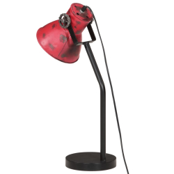 Lampa stołowa, 25 W, postarzany czerwony, 17x17x60 cm, E27