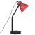 Lampa stołowa, 25 W, postarzany czerwony, 17x17x60 cm, E27