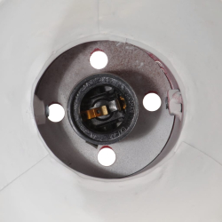 Lampa sufitowa, 25 W, postarzany czerwony, 35x35x25 cm, E27