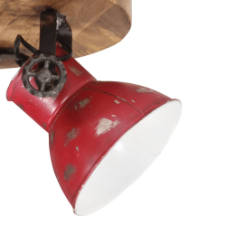 Lampa sufitowa, 25 W, postarzany czerwony, 50x50x25 cm, E27