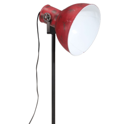 Lampa stojąca, 25 W, postarzany czerwony, 61x61x90/150 cm, E27