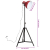 Lampa stojąca, 25 W, postarzany czerwony, 61x61x90/150 cm, E27
