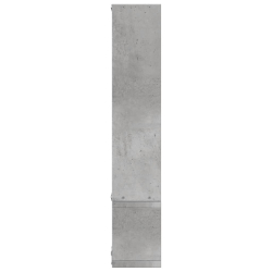 Półka ścienna, szarość betonu, 96x12x64 cm