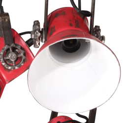 Lampa sufitowa, 25 W, postarzany czerwony, 30x30x100 cm, E27
