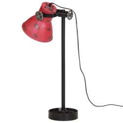 Lampa stołowa, 25 W, postarzany czerwony, 15x15x55 cm, E27