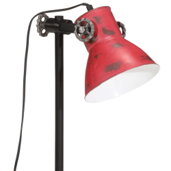 Lampa stołowa, 25 W, postarzany czerwony, 15x15x55 cm, E27