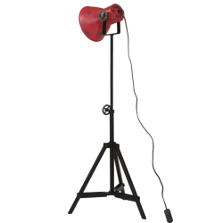 Lampa stojąca, 25 W, postarzany czerwony, 35x35x65/95 cm, E27