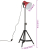 Lampa stojąca, 25 W, postarzany czerwony, 35x35x65/95 cm, E27