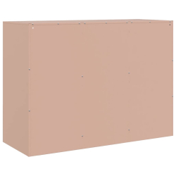 Szafka boczna, różowa, 99x39x73 cm, stal