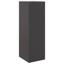 Szafka, czarna, 34,5x39x107 cm, stal