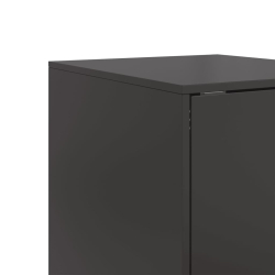 Szafka, czarna, 34,5x39x107 cm, stal