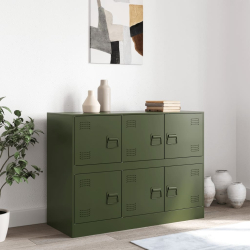 Szafka boczna, oliwkowa, 99x39x73 cm, stal