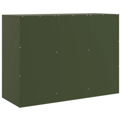 Szafka boczna, oliwkowa, 99x39x73 cm, stal