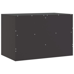 Szafka pod telewizor, czarna, 67x39x44 cm, stalowa