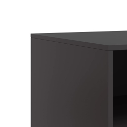 Szafka pod telewizor, czarna, 67x39x44 cm, stalowa
