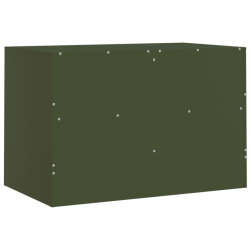 Szafka pod telewizor, oliwkowa, 67x39x44 cm, stalowa