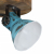 Lampa sufitowa, 25 W, postarzany niebieski, 35x35x25 cm, E27