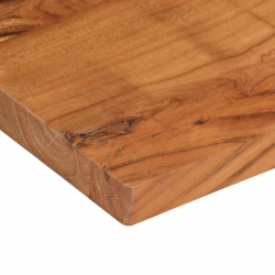 Blat stołu, 90x80x2,5 cm, prostokątny, lite drewno akacjowe