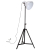 Lampa stojąca, 25 W, biała, 61x61x90/150 cm, E27