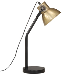 Lampa stołowa, 25 W, antyczny mosiądz, 17x17x60 cm, E27