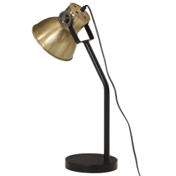 Lampa stołowa, 25 W, antyczny mosiądz, 17x17x60 cm, E27