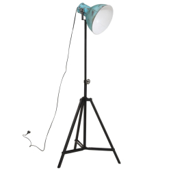 Lampa stojąca, 25 W, postarzany niebieski, 61x61x90/150 cm, E27
