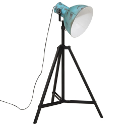 Lampa stojąca, 25 W, postarzany niebieski, 61x61x90/150 cm, E27