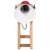 Lampa stołowa, 25 W, postarzany czerwony, 30x17x40 cm, E27
