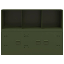 Szafka boczna, oliwkowa, 99x39x73 cm, stal