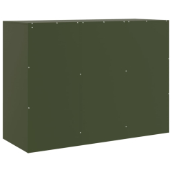Szafka boczna, oliwkowa, 99x39x73 cm, stal