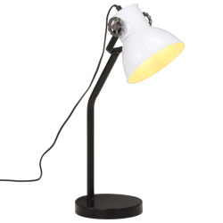 Lampa stołowa, 25 W, biała, 17x17x60 cm, E27