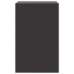 Szafki nocne, 2 szt., czarne, 34,5x39x62 cm, stal