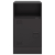 Szafki nocne, 2 szt., czarne, 34,5x39x62 cm, stal