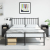 Szafki nocne, 2 szt., czarne, 34,5x39x62 cm, stal