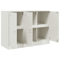Szafka, biała, 99x39x73 cm, stal