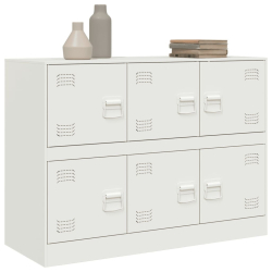 Szafka boczna, biała, 99x39x73 cm, stal